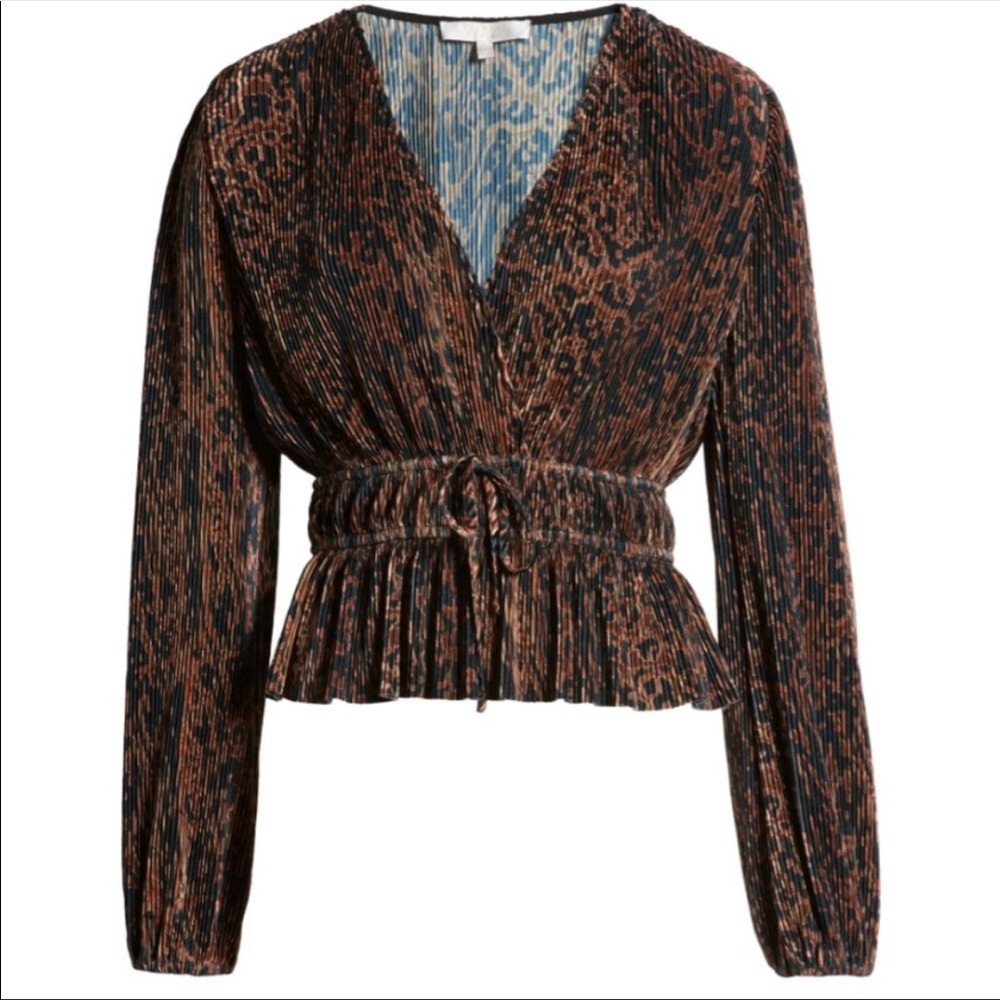 Wayf Fernly Faux Wrap Blouse